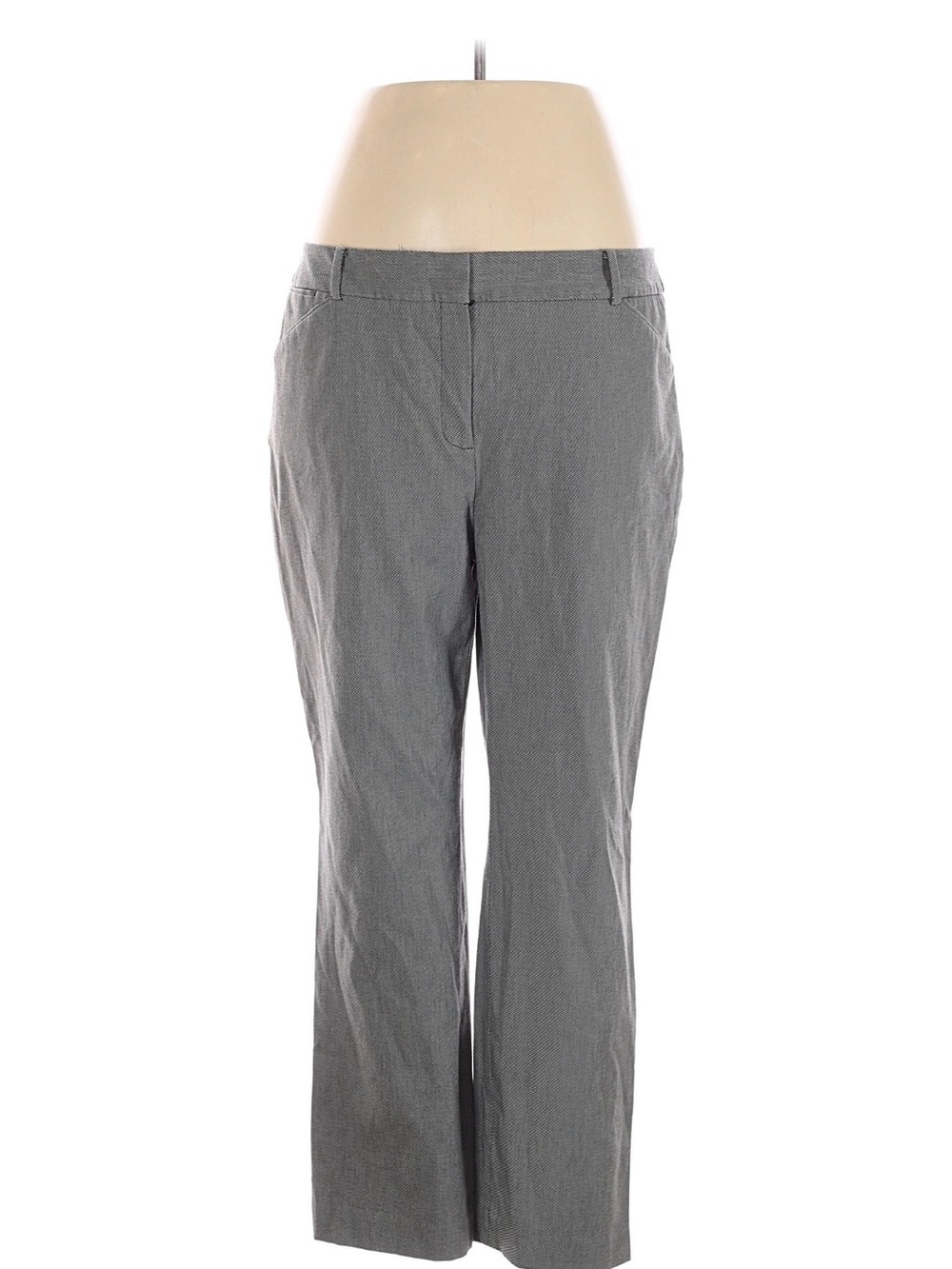 Chicos Sz 3 Women's Gray Straight-Leg Dress Pants